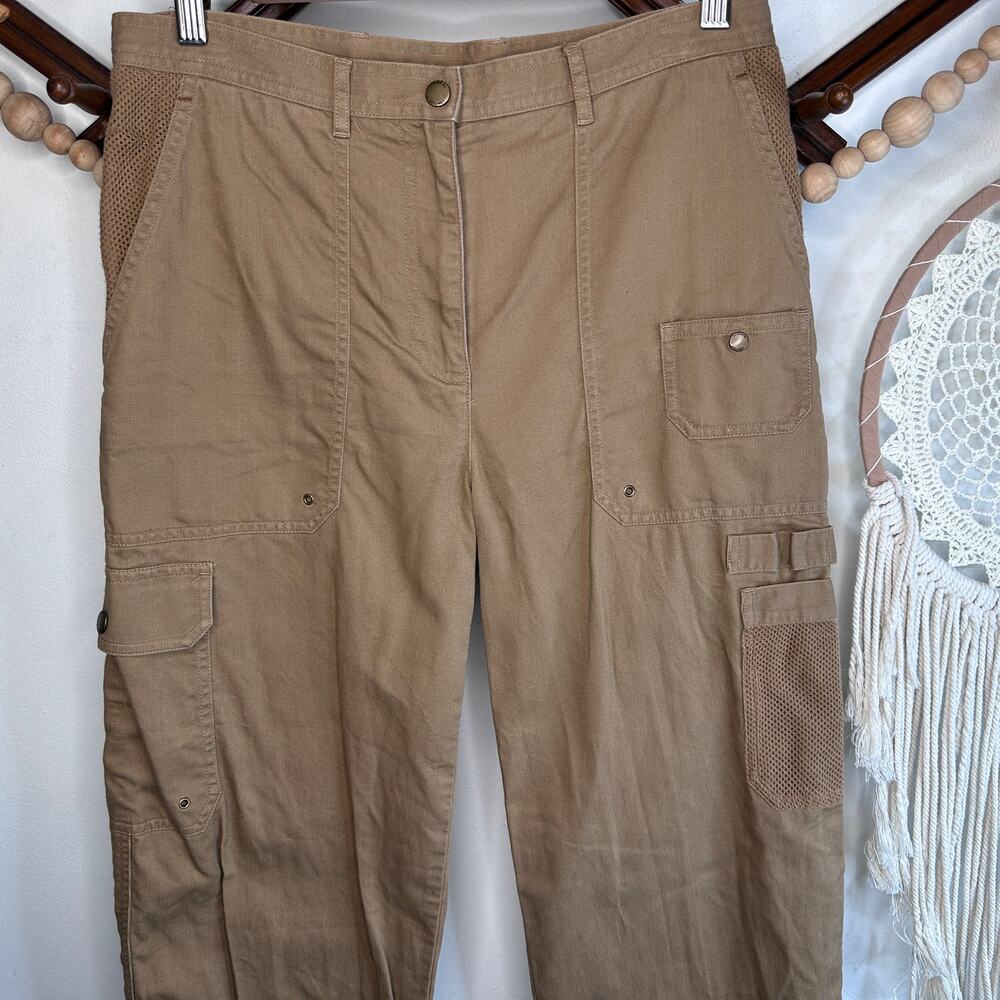 Lauren Ralph Lauren Hi Waisted Khaki Cargo Pants